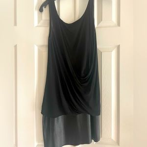 Bailey 44 mini dress with leather bottom